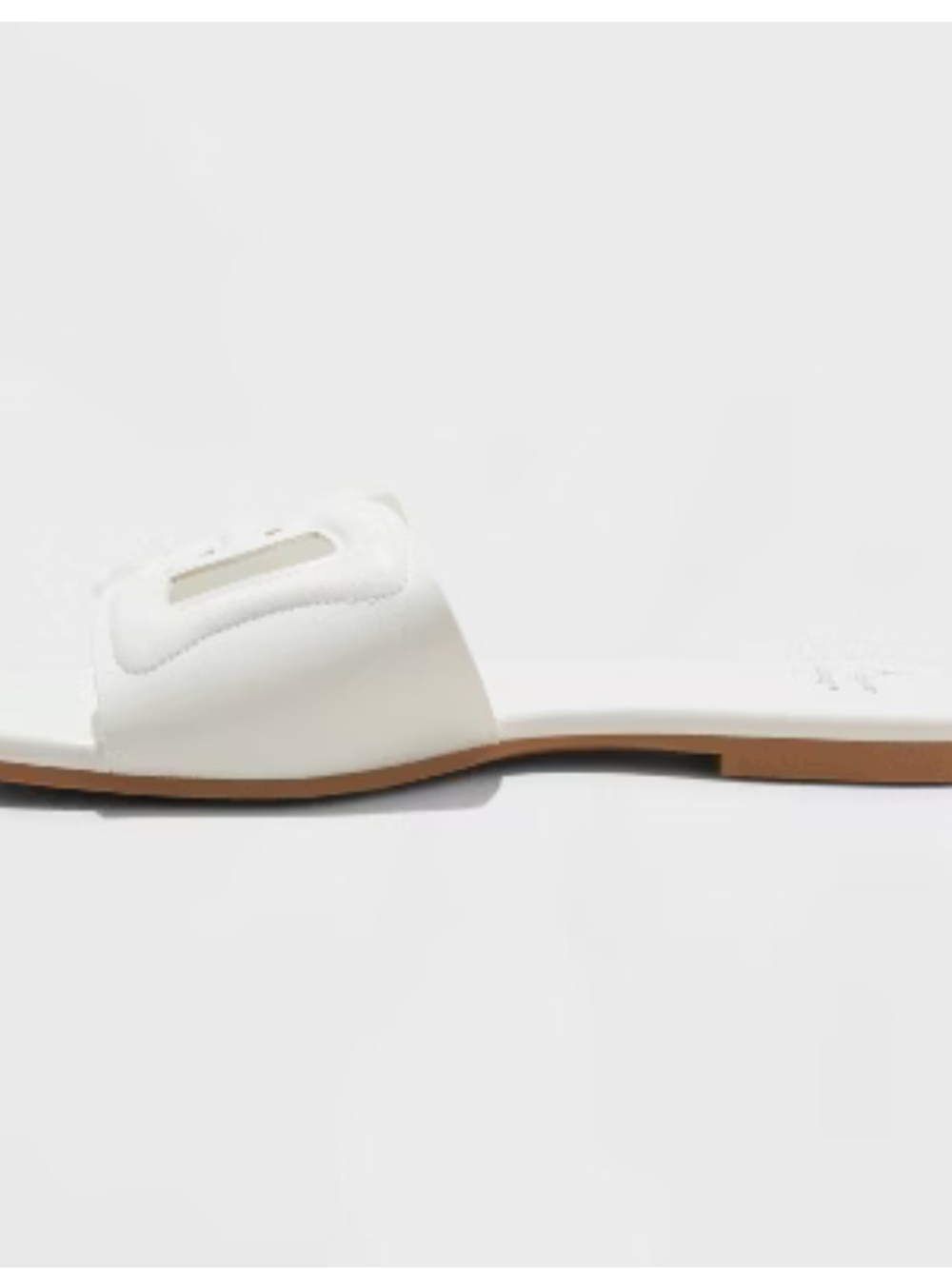 Women's Deidra Slide Sandals - a New Day™ White sz 7.5 NEW - Picture 2 of 4